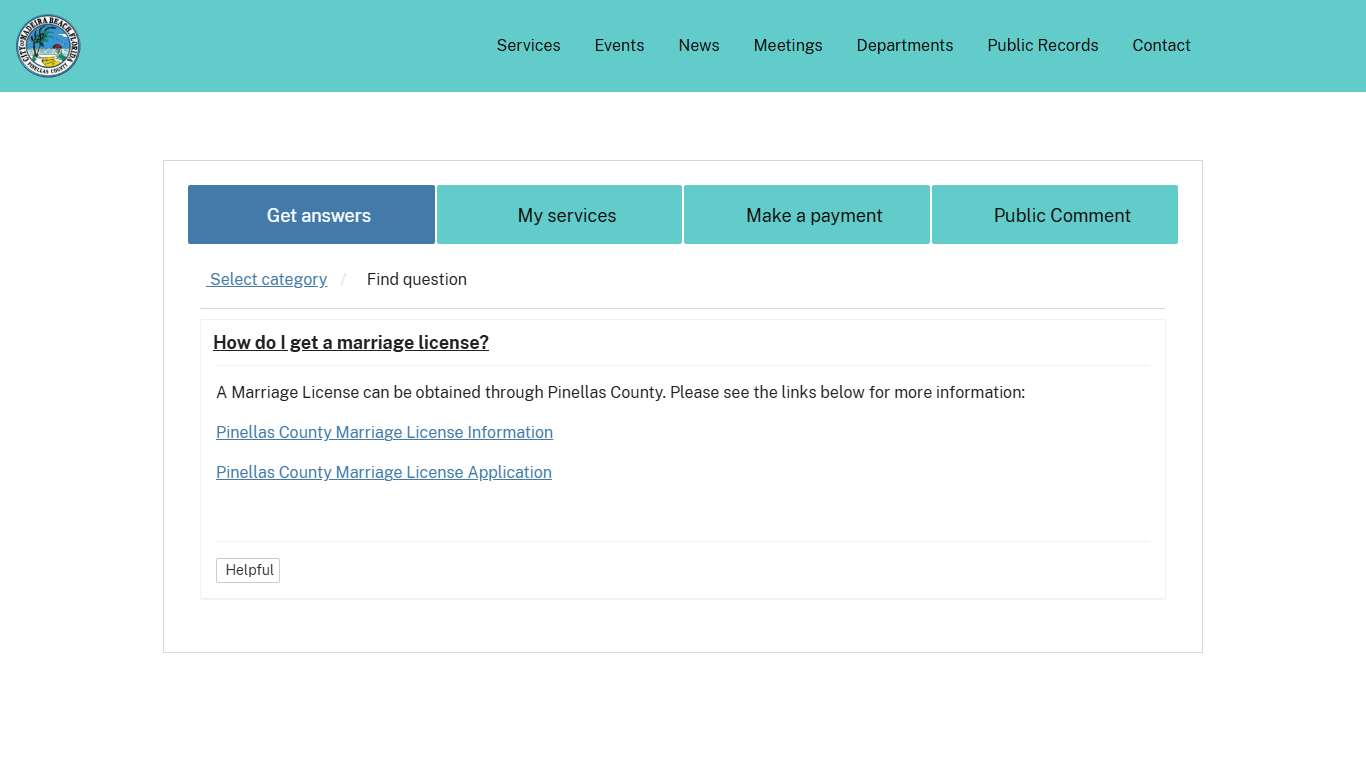 How do I get a marriage license? - Madeira Beach, FL